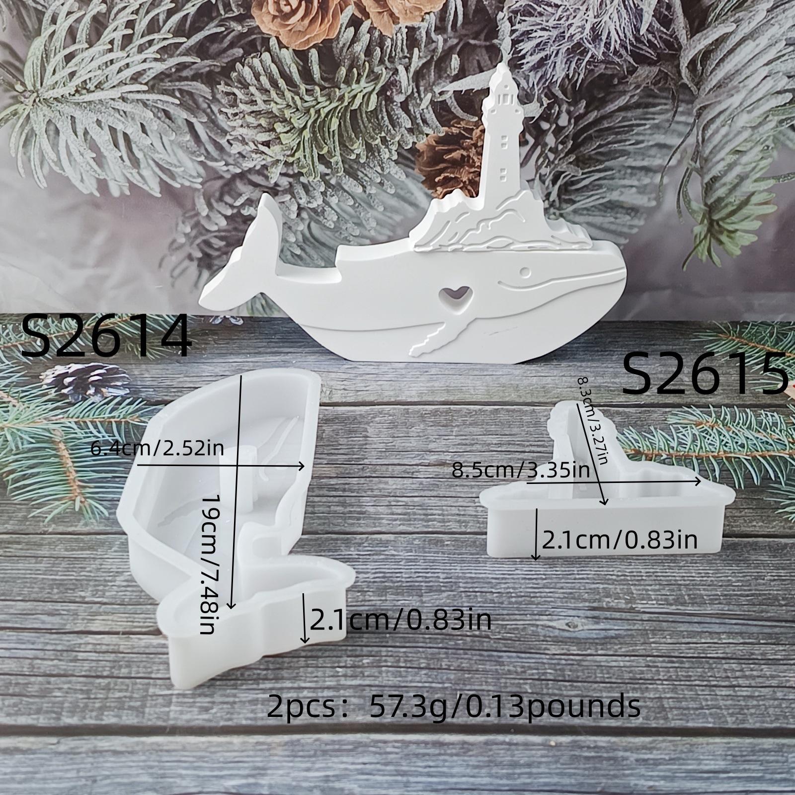 

House Resin Mold Whale Silicone Mold Cement Gypsum Mold Silicone For Crafts Pendant Making Decoration