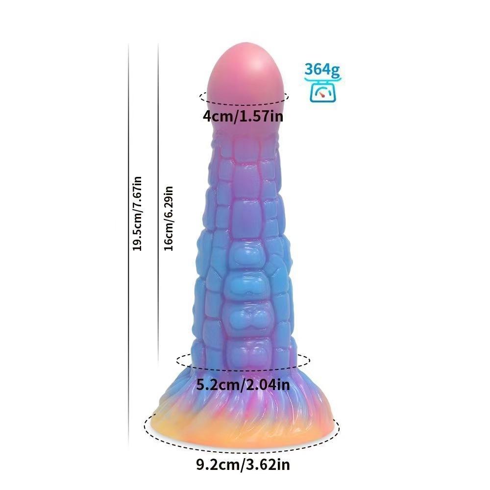 Realistic Night Glowing Anal Plug Luminous Monster Dragon Dildo for Women Men Butt Plug Sexy Dog Shape Sex Toy for Couples