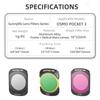 MCUV/CPL Protective Lens ND8 ND16 ND32 ND64 Lens Cover for DJI Osmo Pocket 3 Camera Accessories
