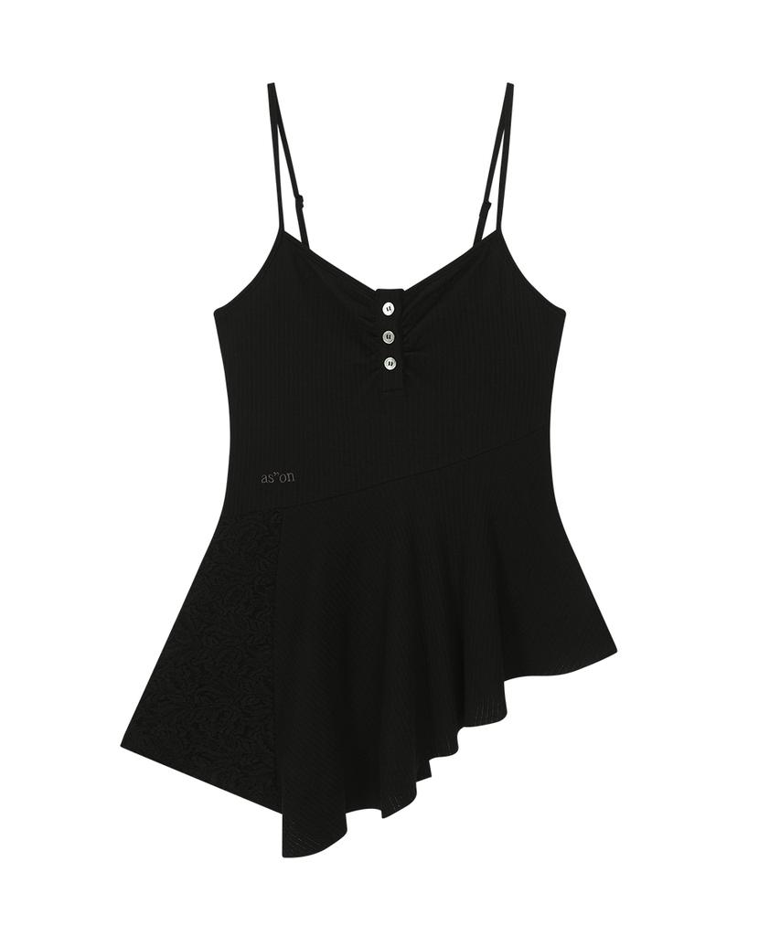 Aejeuon Petal Sleeveless / Black