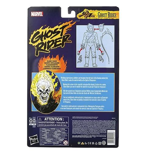 Hasbro Marvel Legends Series Marvel Comics Ghost Rider 6-inch Action Figure with 6 Accessories (F3450) Authentic