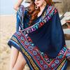 Shawl Travel Ethnic Style Cotton Linen Sun Protection Beach Cape Desert Sun Protection Cape Sun Protection Scarf Silk