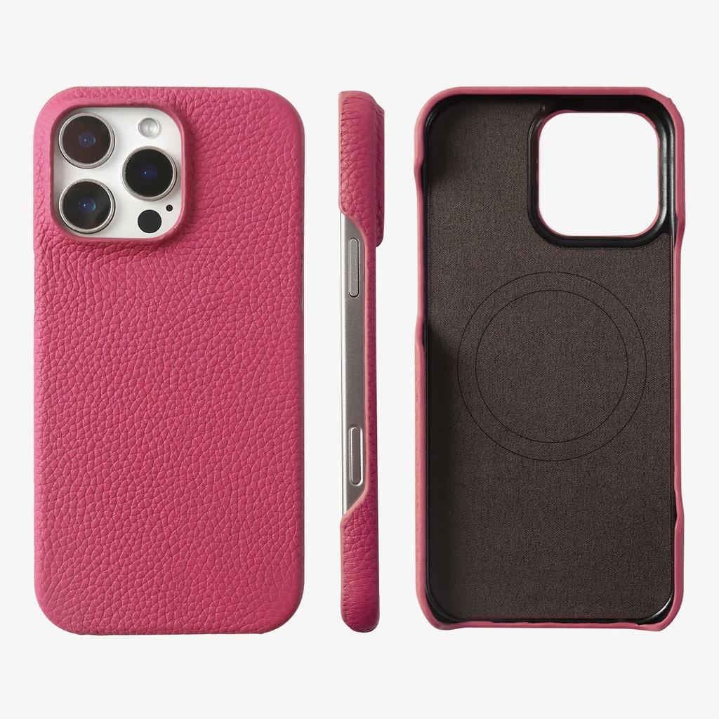 Премиальный магнитный чехол из натуральной кожи для iPhone 16 Pro Max 15 14 13 12 11 Беспроводная зарядка Магнитная крышка Magsafe Ударопрочный чехол