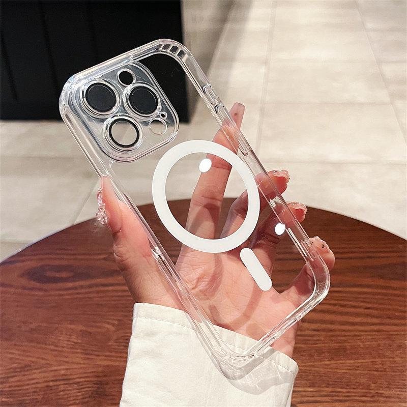 

All-Inclusive iPhone 16/17 Pro Max Transparent Lens Protective Case, Drop-Proof & Magnetic 16 Pro