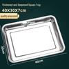 DM Stainless Steel Commercial Square Tray