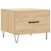 VidaXL Coffee Table Sonoma Oak 50x50x40 Cm Engineered Wood 829386