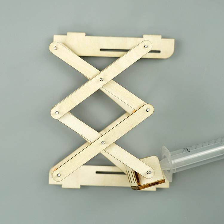 DIY Hydraulische Hebebühne Grundschule und Sekundarschule Erfindung Dampftechnologie Kleine Produktion Wissenschaftliches Experiment Modell Spielzeug