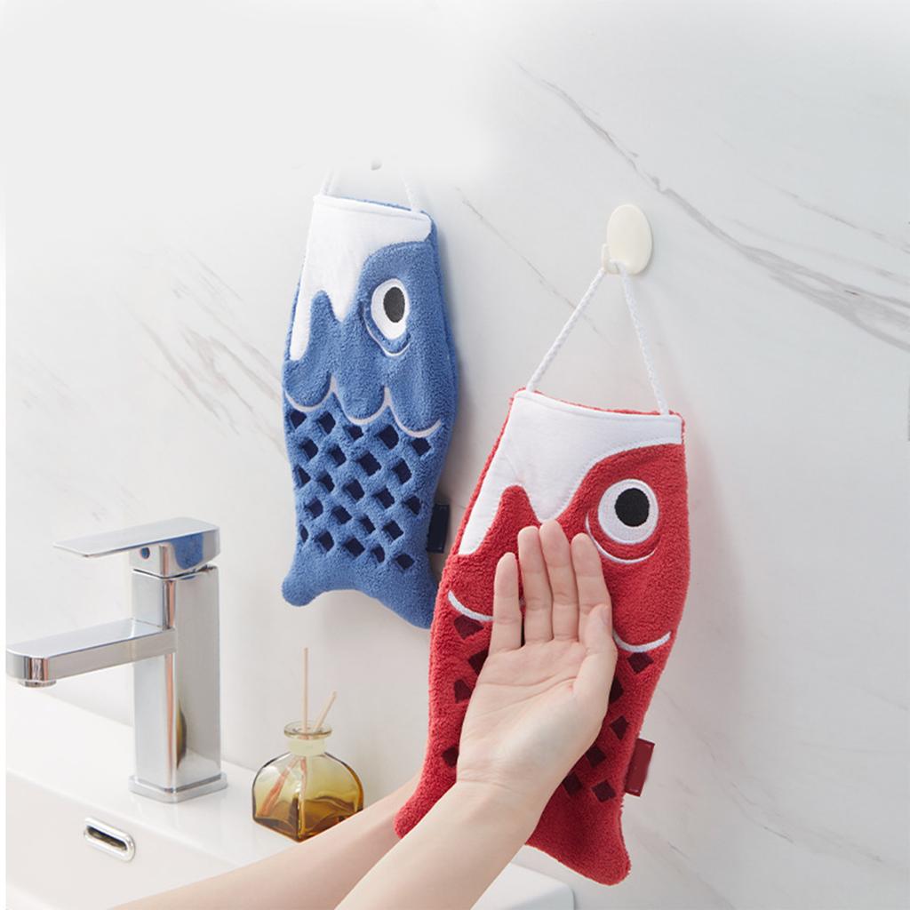 Japanese Carp Hand Towels for Bathroom and Kitchen Soft Wipe Hand Towel Absorbent Towels for Quick Drying