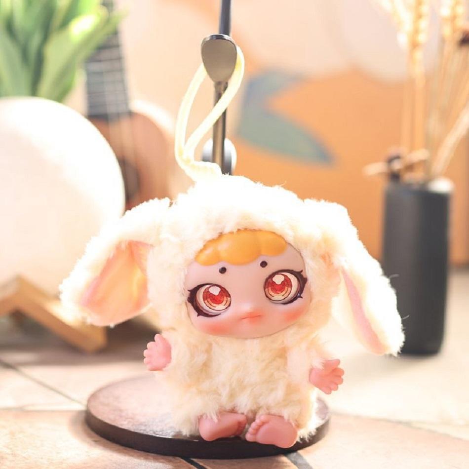 15cm Cute Vinyl Doll Nommi Puppy Diary Kawaii Plush Keychain Desktop Ornaments Plush Stuffed Pendant Doll Girls Christmas Gifts