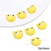Yellow Hand-Painted Ceramic Cartoon Beads for DIY Bracelets, Necklaces, and Phone Chains