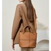 Niche Texture Versatile First-layer Cowhide Commuting Large-capacity Bucket Bag Elegant Single Shoulder Oblique Span Bag