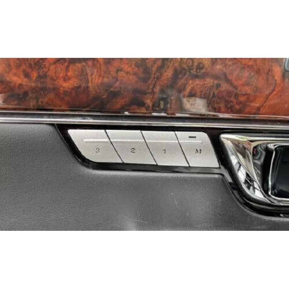 Sticker Trim Silver Alloy For Jaguar XJL 10-19 4PC Seat Memory System Switch