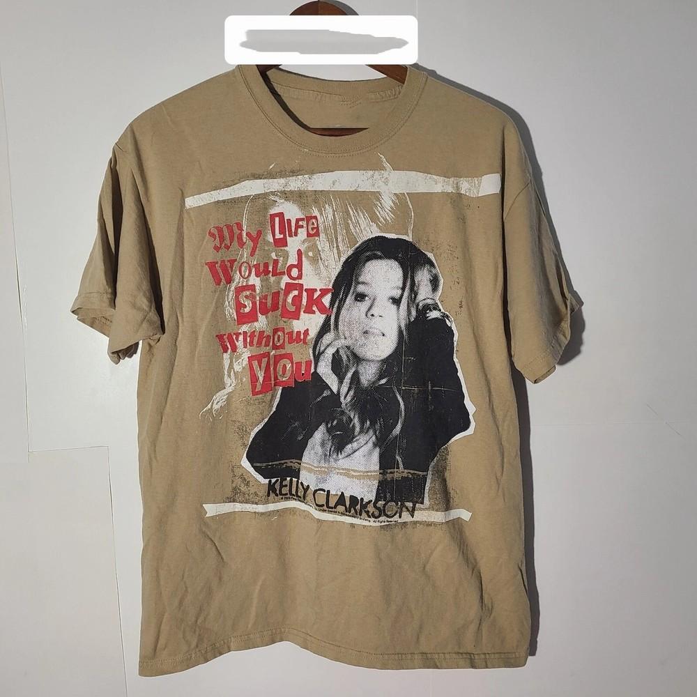 

Kelly Clarkson Life Would Suck Without You 2009 Sand 1side BT1790 Unisex T-Shirt L
