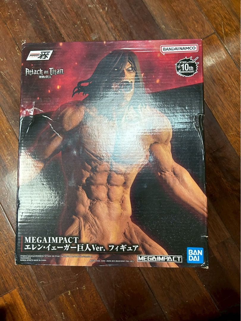 One Piece Lottery Attack on Titan Prize MEGAIMPACT Eren Giant Figure
