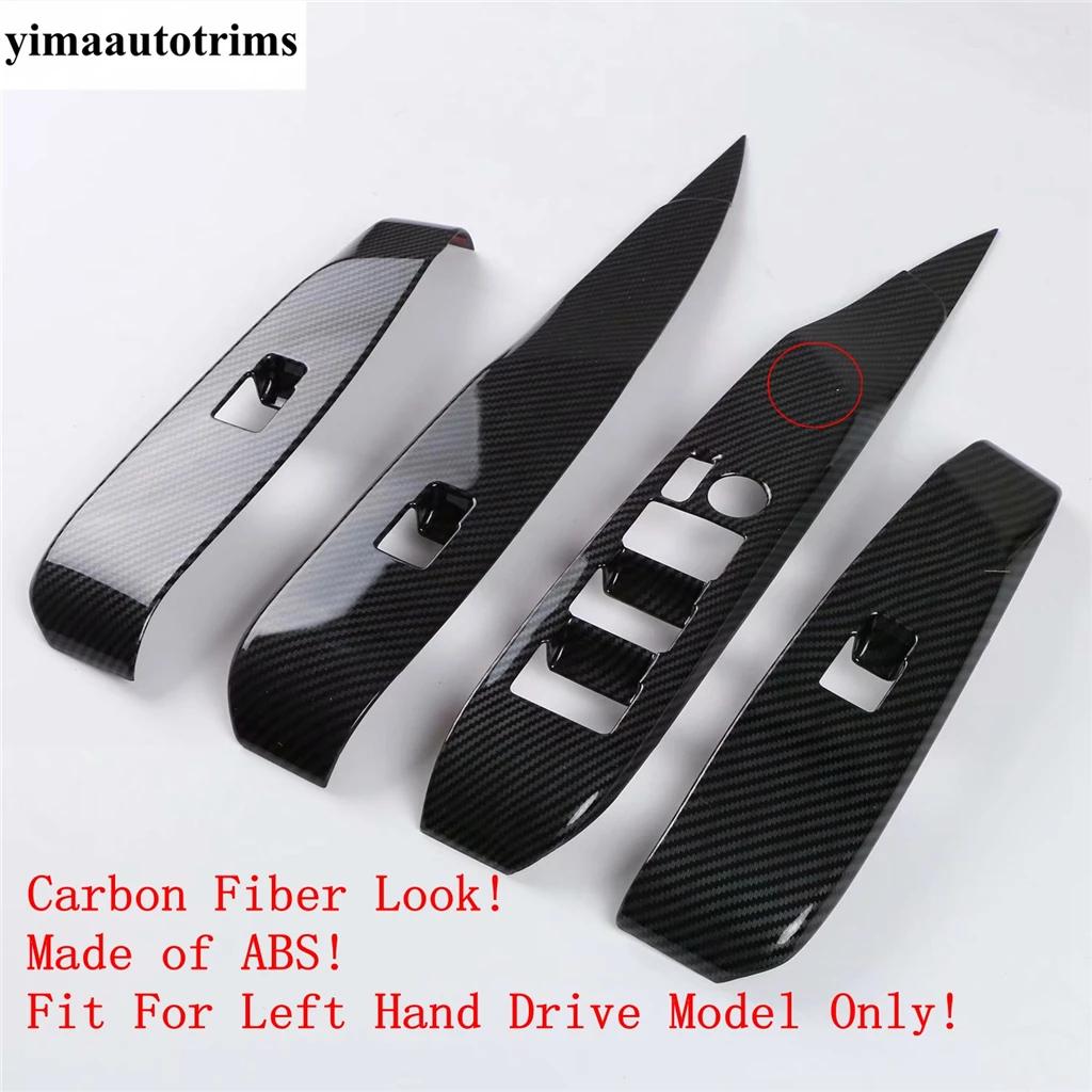 Car Inner Door Window Glass Lift Rise Switch Panel Frame Decoration Cover Trim For Toyota Camry 2018 - 2025 Interior Accessories