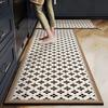 Light luxury dirt-resistant floor mat style living room room diatom mud floor mat ring velvet carpet bathroom water-absorbing non-slip floor mat