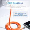 120W Fast Charge USB Type C Cable 180 Degree Rotation Elbow Cable for Game for Xiaomi Redmi Honor Phone Charger USB C Cable