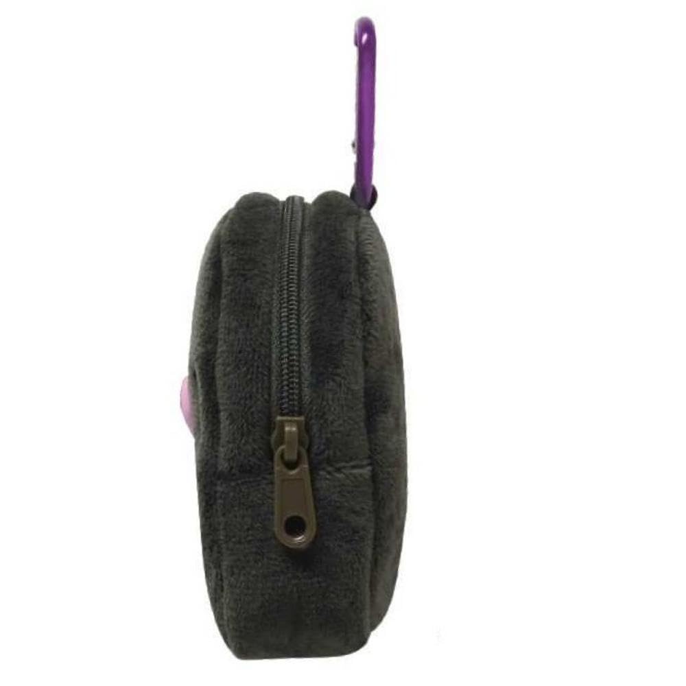 K Company Sanrio Characters Pouch with Parts, Kuromi, SAC-PA-KU, H9.5 X W9 X D4cm