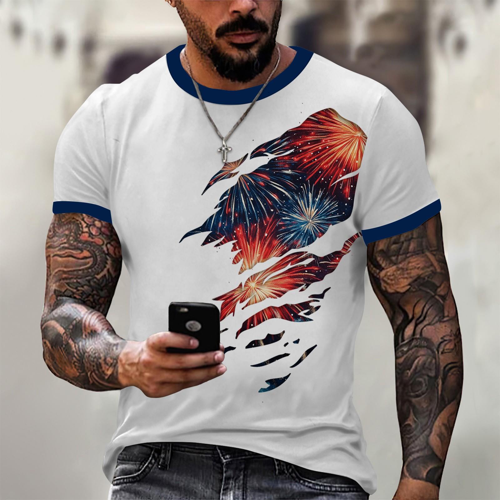 

Мужская модная футболка, уличная повседневная одежда с коротким рукавом L киноварь