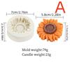3D Sonnenblumen Kerzenform Silikon Seife Gips Aromatherapie DIY Backwerkzeuge Gips Heimdeko Ton Harz Kunsthandwerk Bouquet