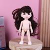 1Set Lovely 16CM 1/8 Nude Doll Girl Toy Kids Gift 3D Simulation Eyes 13 Joint Multi Expression Little Dollhouse