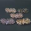 Elegante Fermaglio per Capelli con Strass da 8 cm per Donna Barrettes Decorate con Strass in Lega di Zinco per Acconciature Raccolte e Code di Cavallo