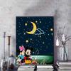 Disney Cartoon Diamond Painting Mickey and Minnie Moonlit Campfire Camping Healing Illustration 5D DIY Art CrossStitchKitMosaicEmbroideryHomeDecorGift