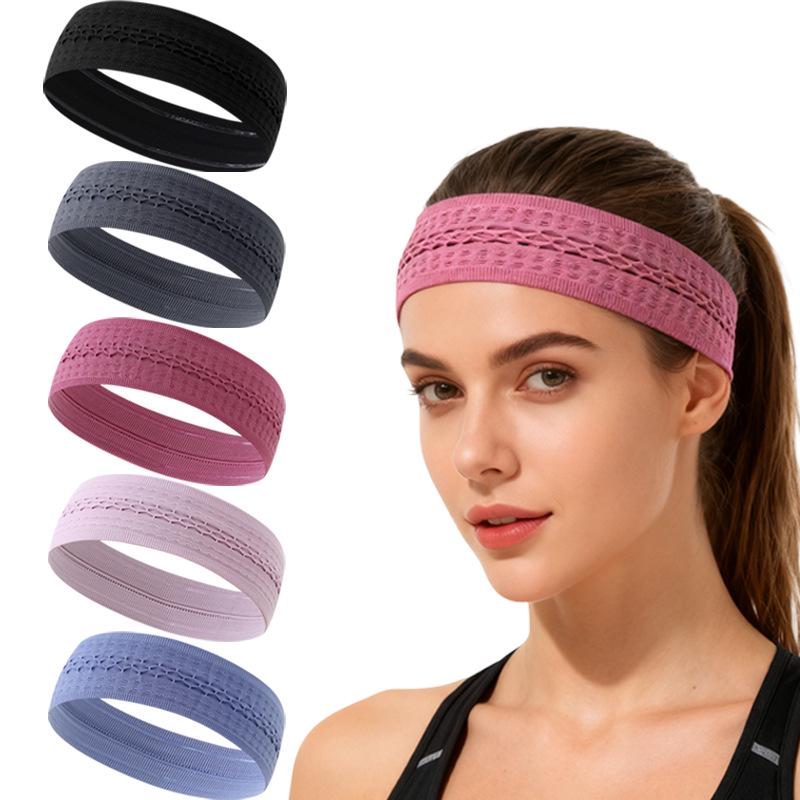Non-slip Breathable Sports Headband - Sweat-wicking Elastic for Cycling, Running, Yoga