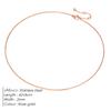 EManco Fine Chain Necklace Stainless Steel  Fashion Gold Jewelry Thin Chain Link Choker Necklaces Women
