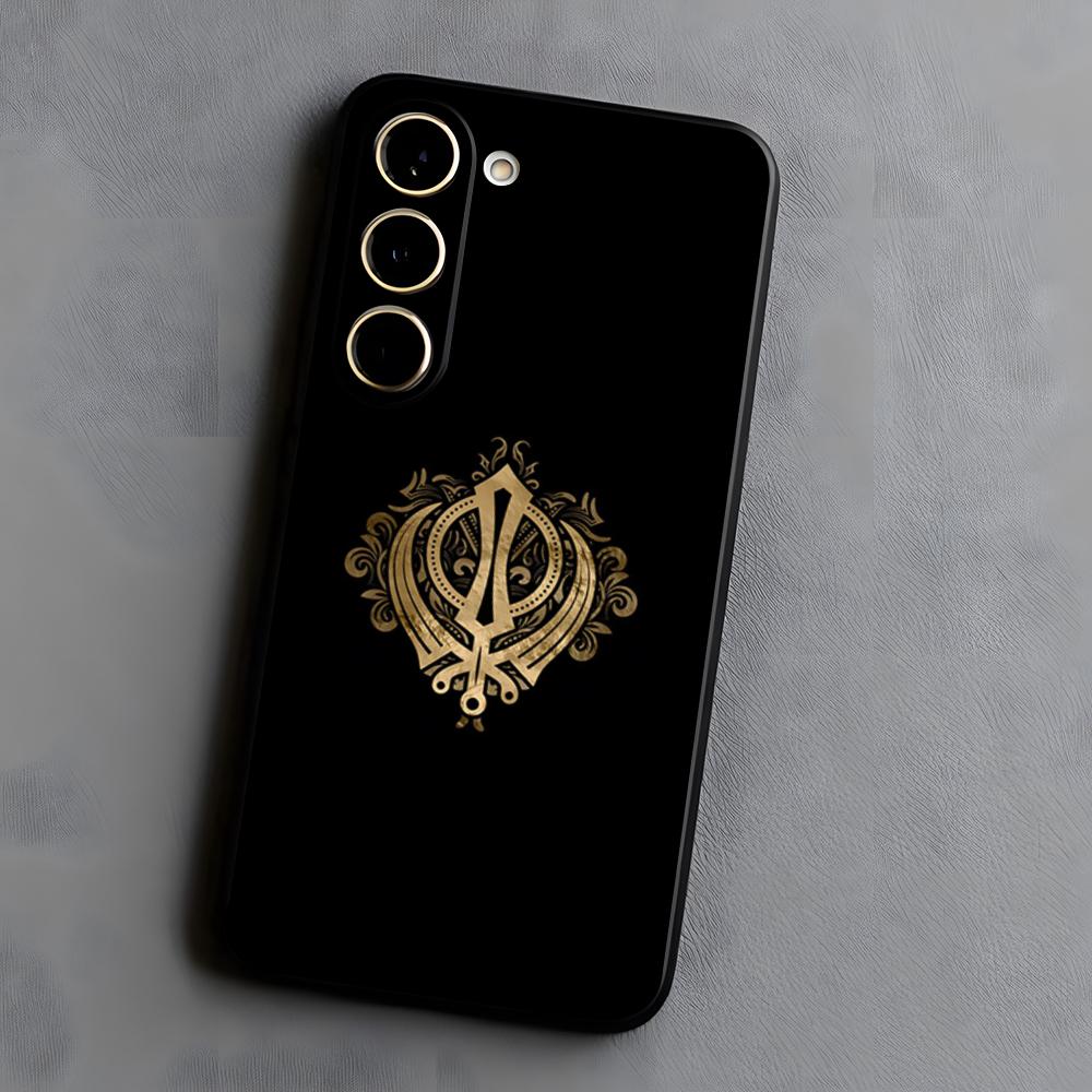

Sikh Khanda Sikhism SOVEREIGN Phone Case For Samsung S26 S25 S24 FE S23 S22 S21 Plus S20 Ultra Note20Ultra Black Soft Shell Galaxy S20 FE