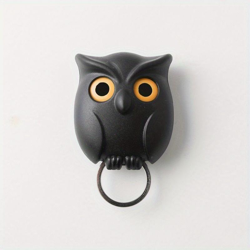 1pc Owl Key Hook Door Porch Wall Hanging Arrangement and Storage Nail Free Home