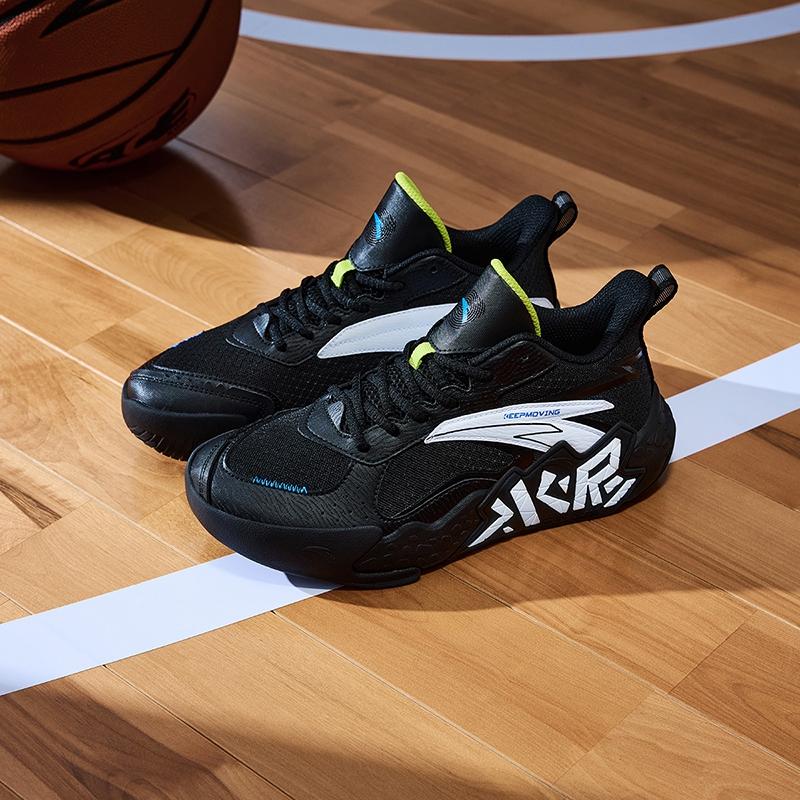 Anta Comfortable Classic Fashion Versatile Non-Slip Shock Absorbing Wear-Resistant Mid-Top Kids Basketball Shoes Men Sneaker A12431101