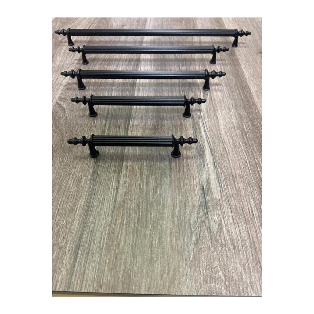 Matte Black Handle 224 Mm Metal Rustic (1120-85-224-053)