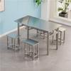 Yuanzu Stainless Steel Canteen Dining Set (1 Table 4 Stools)