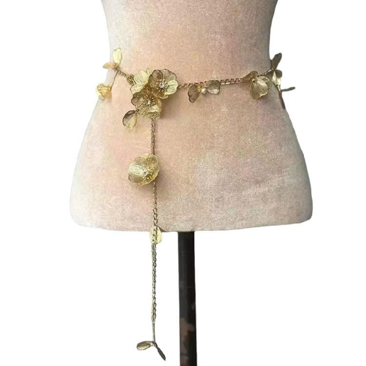 Luxury Imitation Pearls Waist Chain Decorative Waistband Body Jewelry Waist Band for Fashion Forward Women Lady Girls