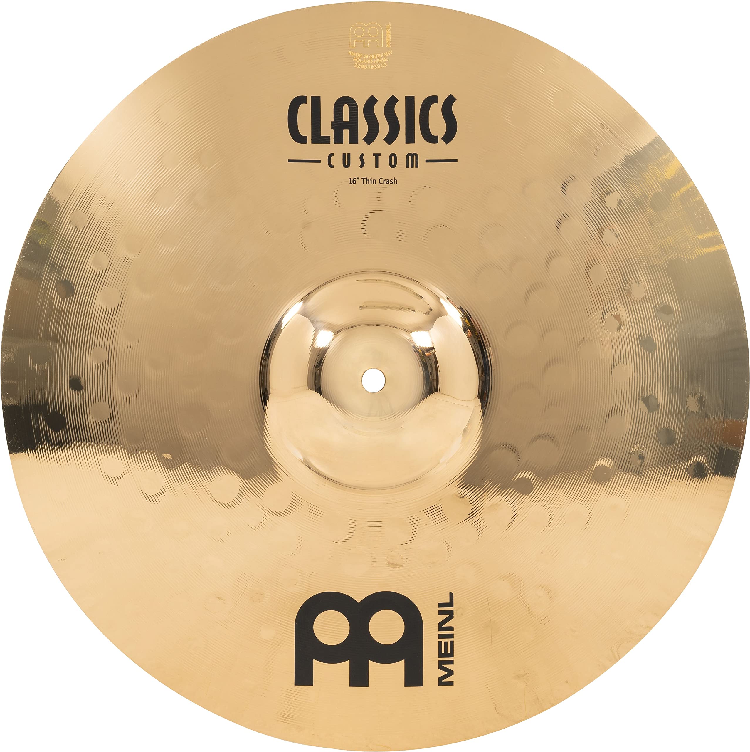 

Тарілки MEINL Classics Custom Brilliant Series Crash Thin Crash 16 CC16TC-B []
