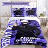 3pcs Custom Name Jujutsu Kaisen Bedding Set Duvet Cover Closure Includes 1 Duvet Cover & 2 Pillowcases, Soft and Comfortable for All Seasons.