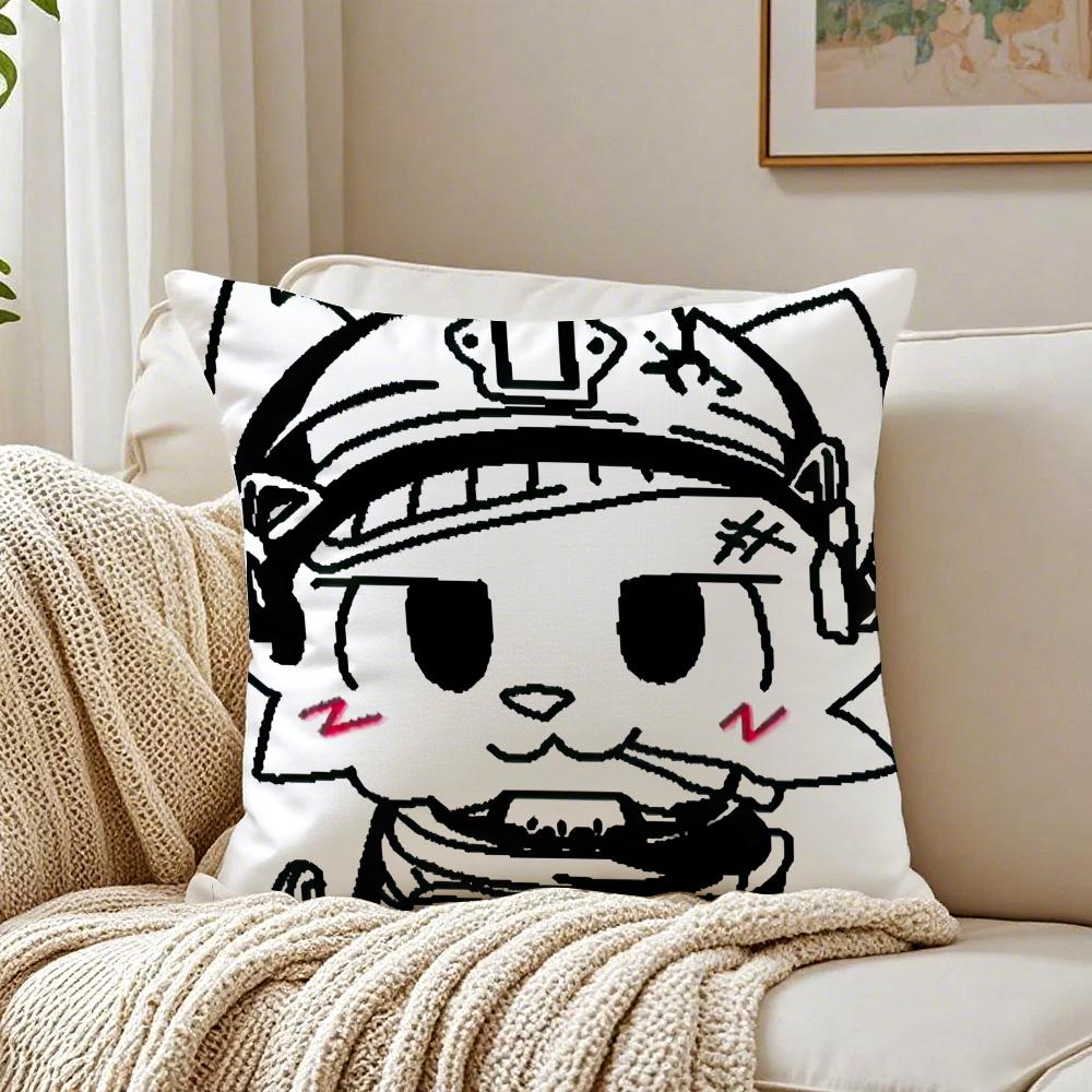 Meme Süßes Lustiges Katzenkissenbezug Kissenbezug Staubmilbenfrei Wohnzimmer Sofa Dekor Kissen Zimmer