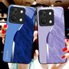 Water Pattern For OnePlus Nord 3 5 6T 7 Pro 8 12 10T Reno8 Lite 5G 10R Nord N30 Hard Shell Tempered Glass Phone Case Black