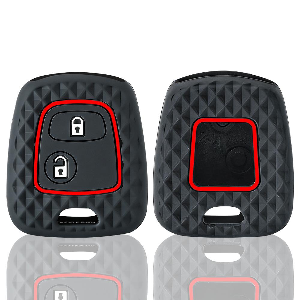 Remote Key Cover Case Silicone Skin FOR Citroen C1 C2 C3 C4 Xsara Picasso Key Cap Peugeot 107 206 207 306 307 407 Toyota Aygo