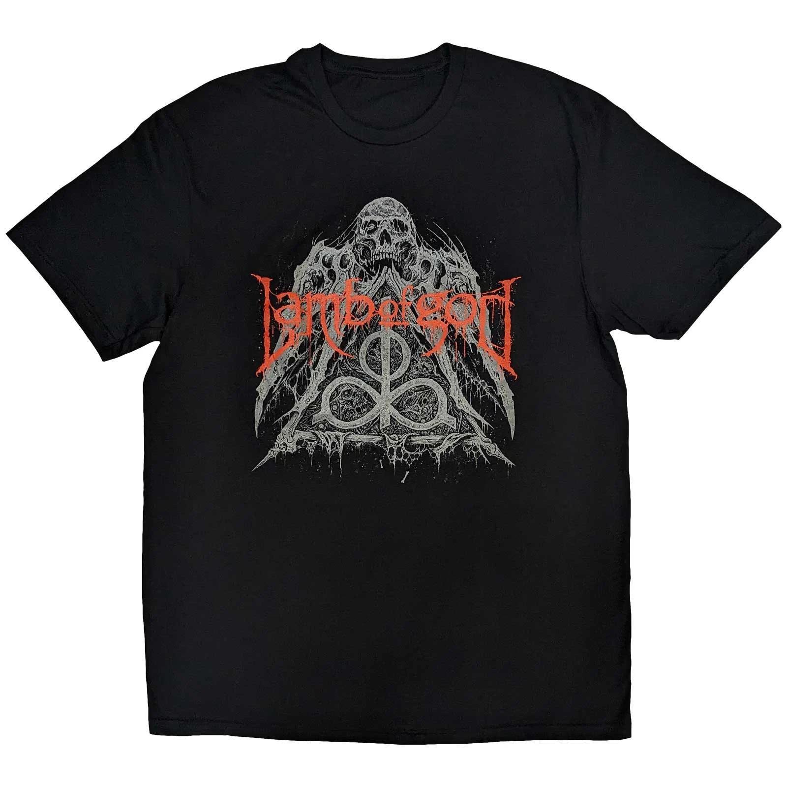 Футболка Lamb Of God: Пирамида Черепа ОФИЦИАЛЬНО НОВЫЙ S