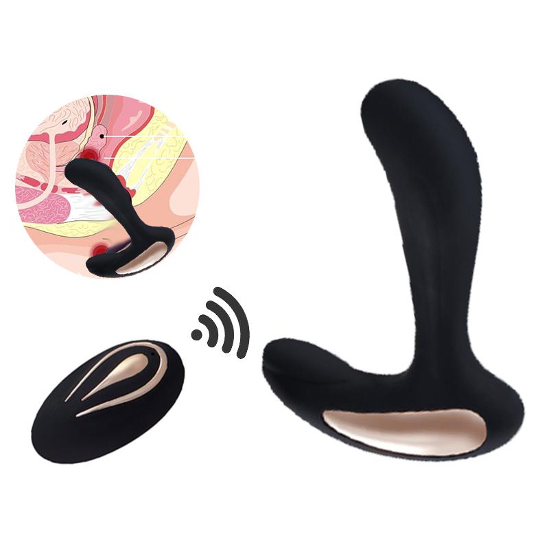 12 Frequency Double Vibration Wireless Remote Control Backyard Prostate Massage Stick