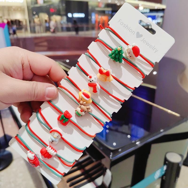 

Christmas Hair Tie: Cute Korean-Style Elastic Bands for Kids and Adults