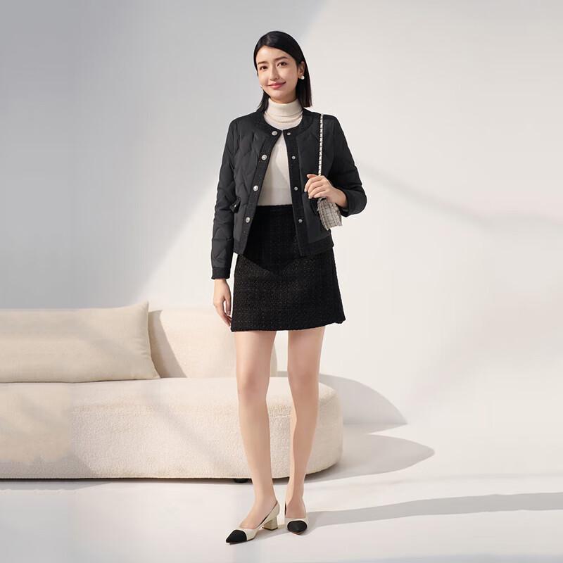 Bosideng B30134116 Spliced Short Down Jacket