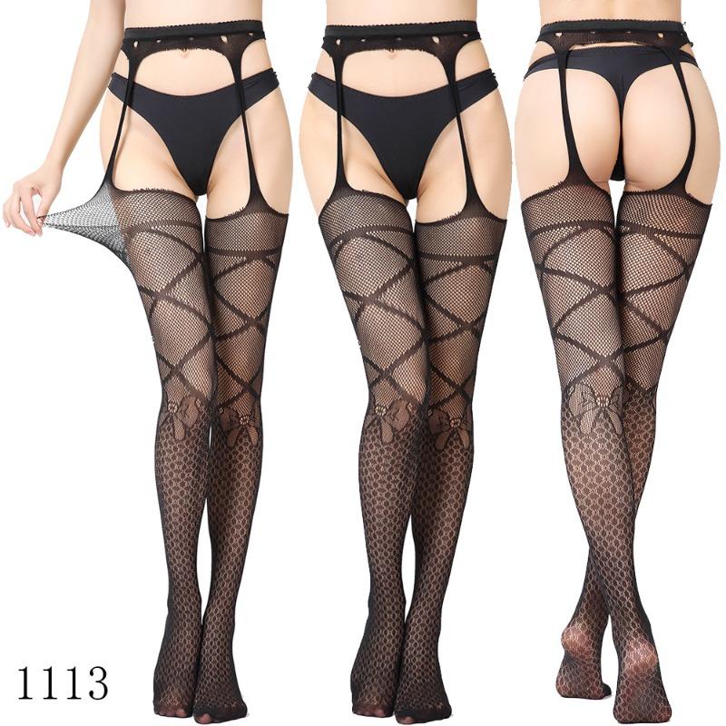 Sex Underwear Sexy Large Size Garters High-end Thickened Sexy Women's Sex Stockings, Suspender Panties Net Socks