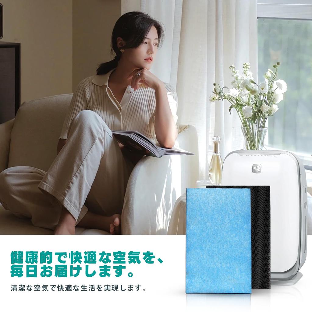 MSHNE Daikin Luftreinigerfilter HEPA-Staubsammelfilter KAFP017B4 und Desodorierungsfilter Luftreiniger-Ersatzfilterset Kompatibel