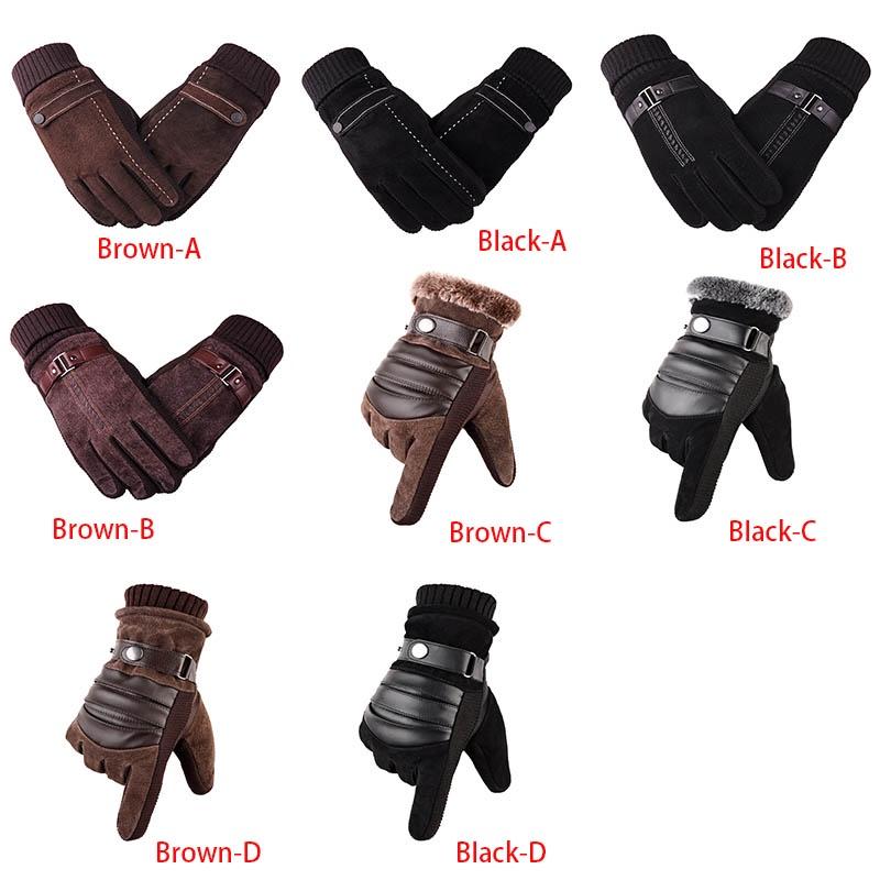 Fashion Mens Winter Warm Touch Screen Driving Gloves sports Ski Gloves