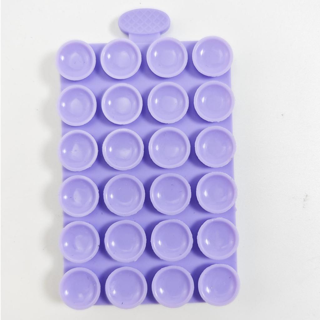 24-Piece Double-Sided Thick Silicone Suction Cups for Phone/Tablet Car Mount