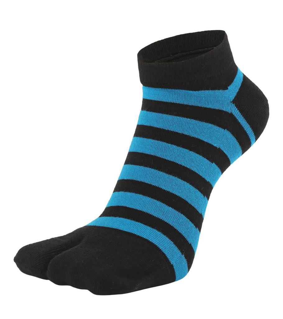 WIOIW Men's Two-Toe Tabi Socks, Ankle-Resistant Cotton, for Sports, Running, and Commuting, Set of 6