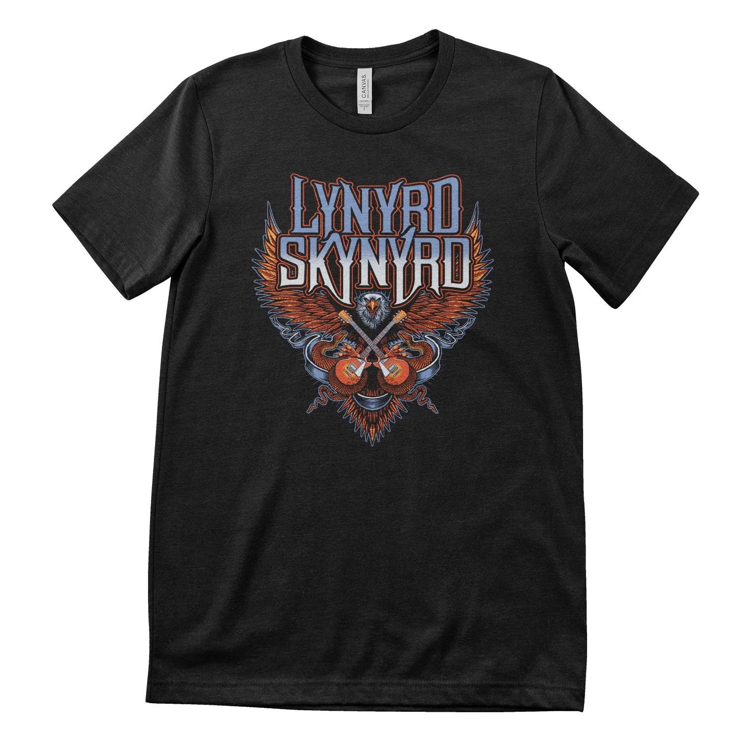 Maglietta Da Uomo Lynyrd Skynyrd Con Licenza Ufficiale Eagle S